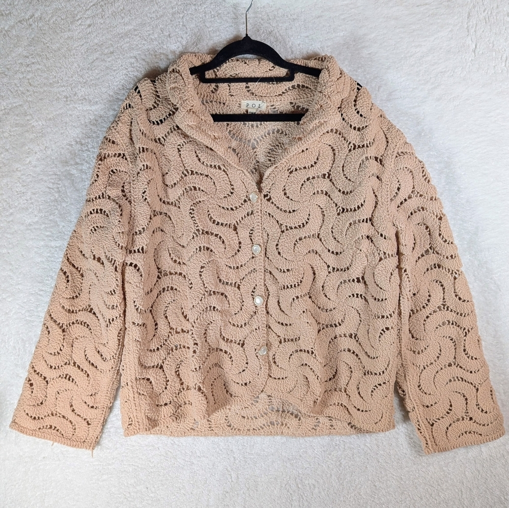 POL‎ Beige Women's Cardigan